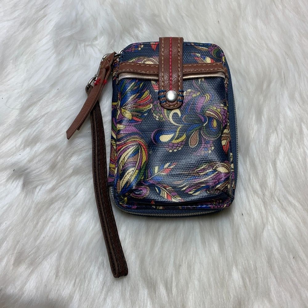 Sakroots By The Sak Blue Print Smartphone‎ Wristlet